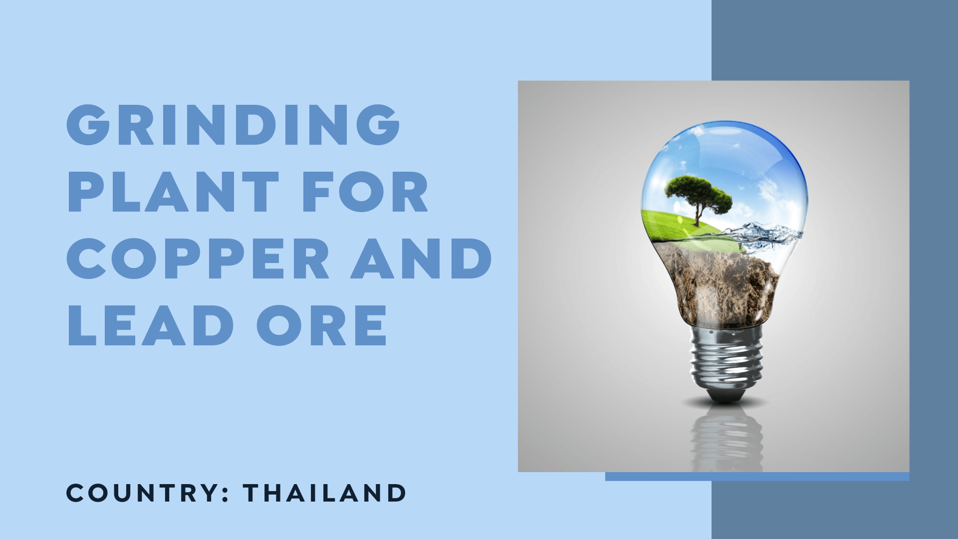 Grinding plant for copper and lead ore Investment Group Services